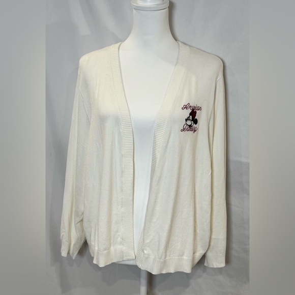 NWT-Torrid/Disney Minnie Mouse Americana 3/4 sleeve shrug sweater size 4X 5X - Picture 7 of 10